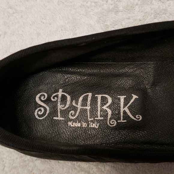 Spark ballerina flats, black leather, 8 - Picture 7 of 10